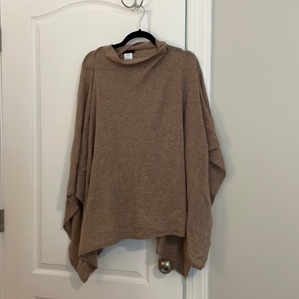 J crew cashmere poncho